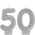 Sparkling Celeb 50 Numeral Candle