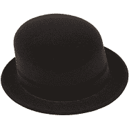 Adult Derby Felt Hat - Black
