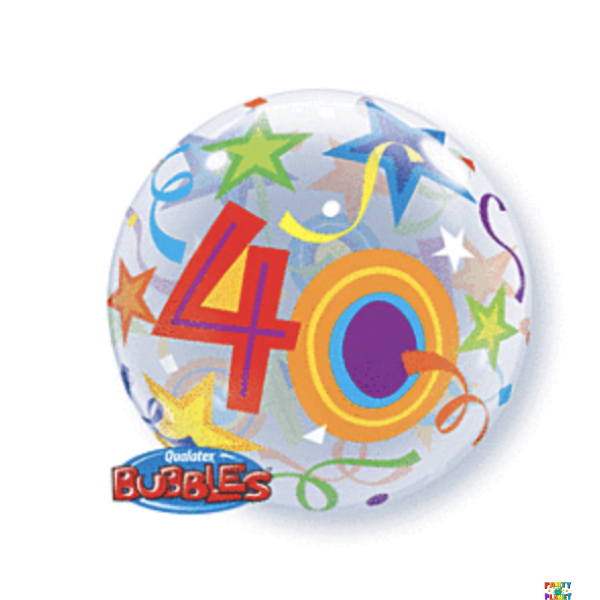40th Birthday Stars Bubble
