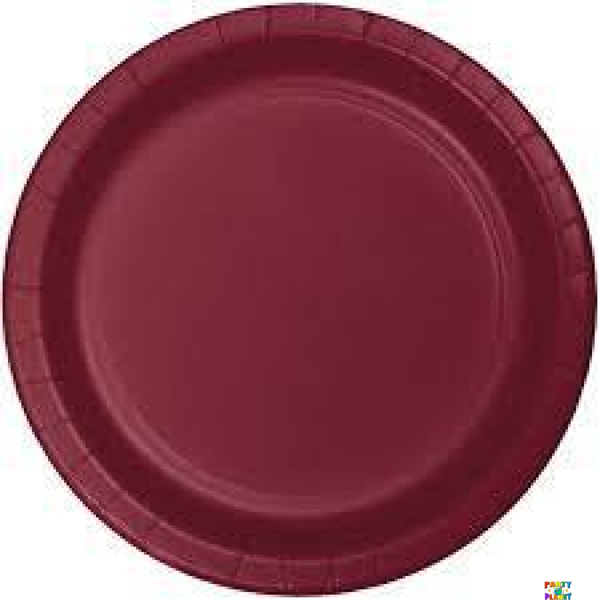 Burgundy 9" Paper Plates 24ct - Image 1