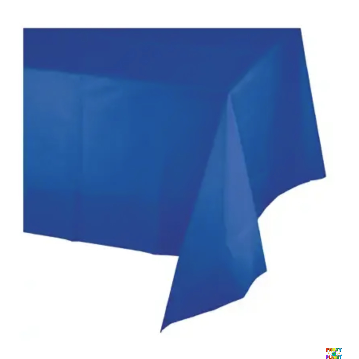 Cobalt Blue Plastic Table Cover 54"x108" - Image 1
