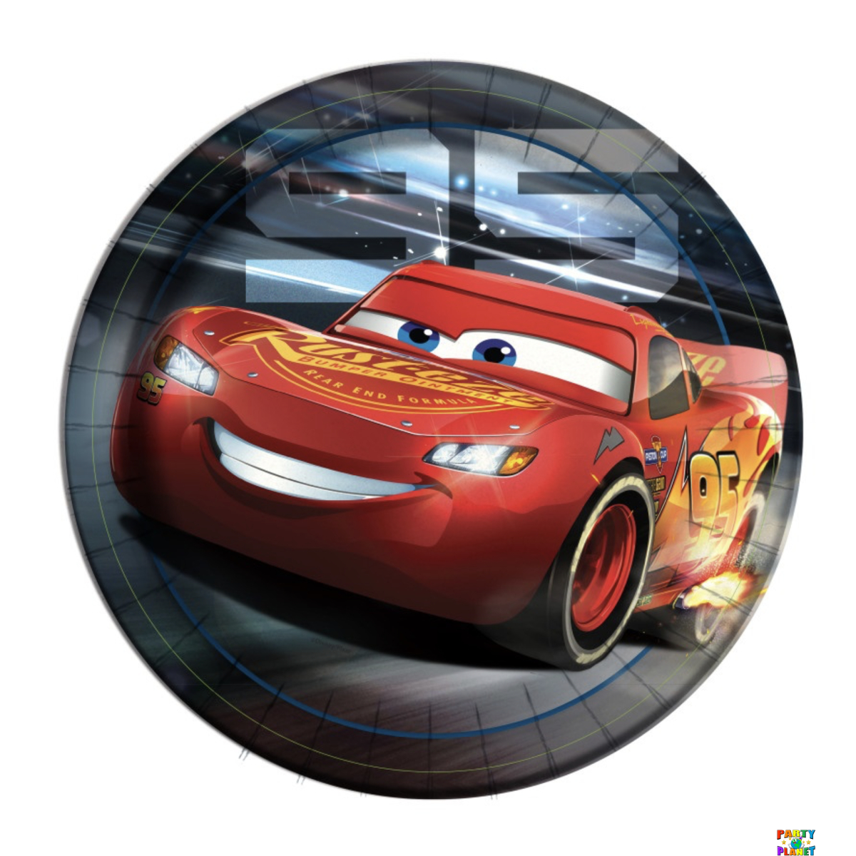 Disney Cars 3 Movie Round 9" Dinner Plates 8ct - Image 1