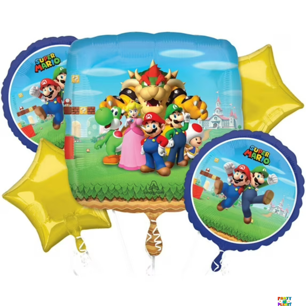 Mario Bros Balloon Bouquet