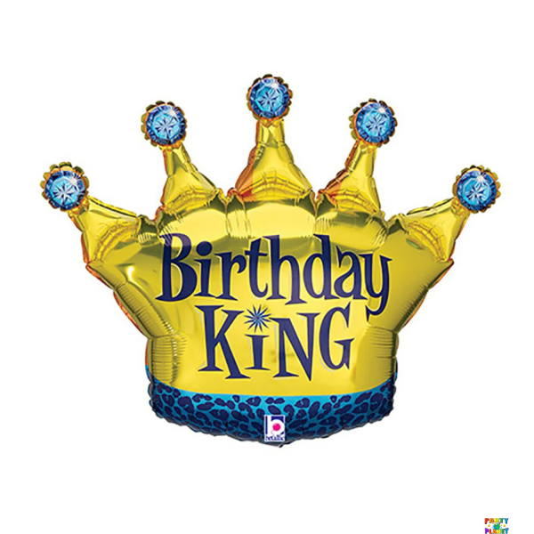 36" Birthday King Balloon #77