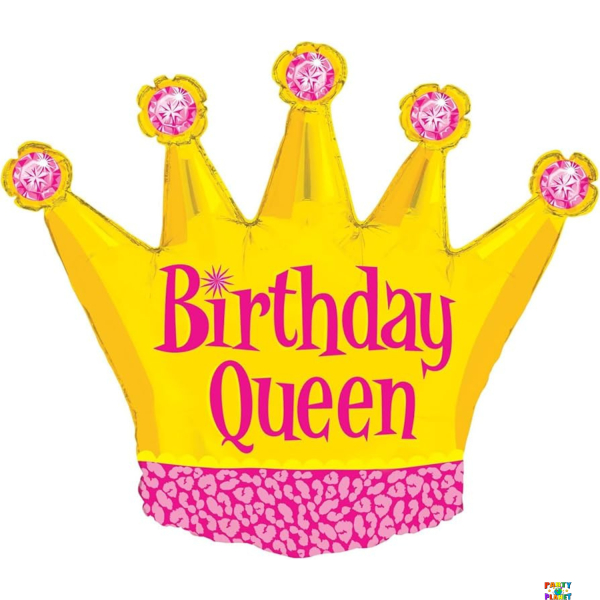 36" Birthday Queen Balloon #77