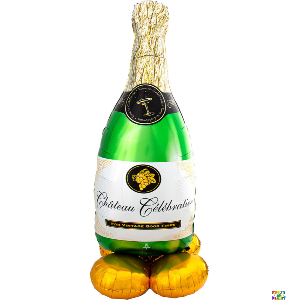 60" Bubbly Champagne Bottle AirLoonz Balloon