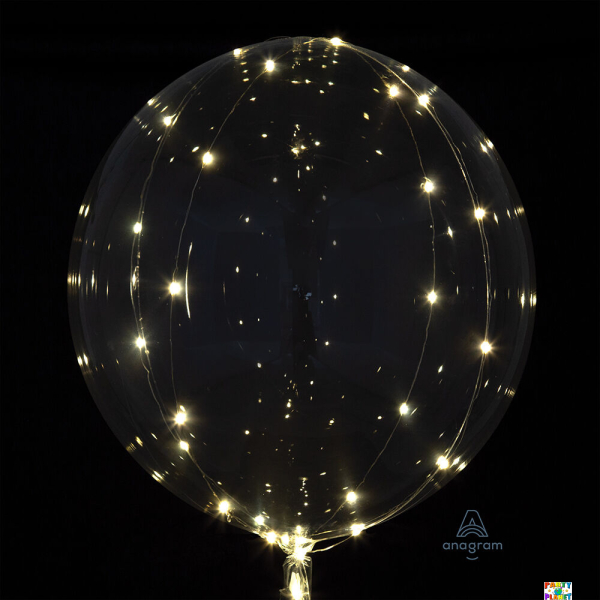 18" Crystal Clearz with White Lights  Balloon