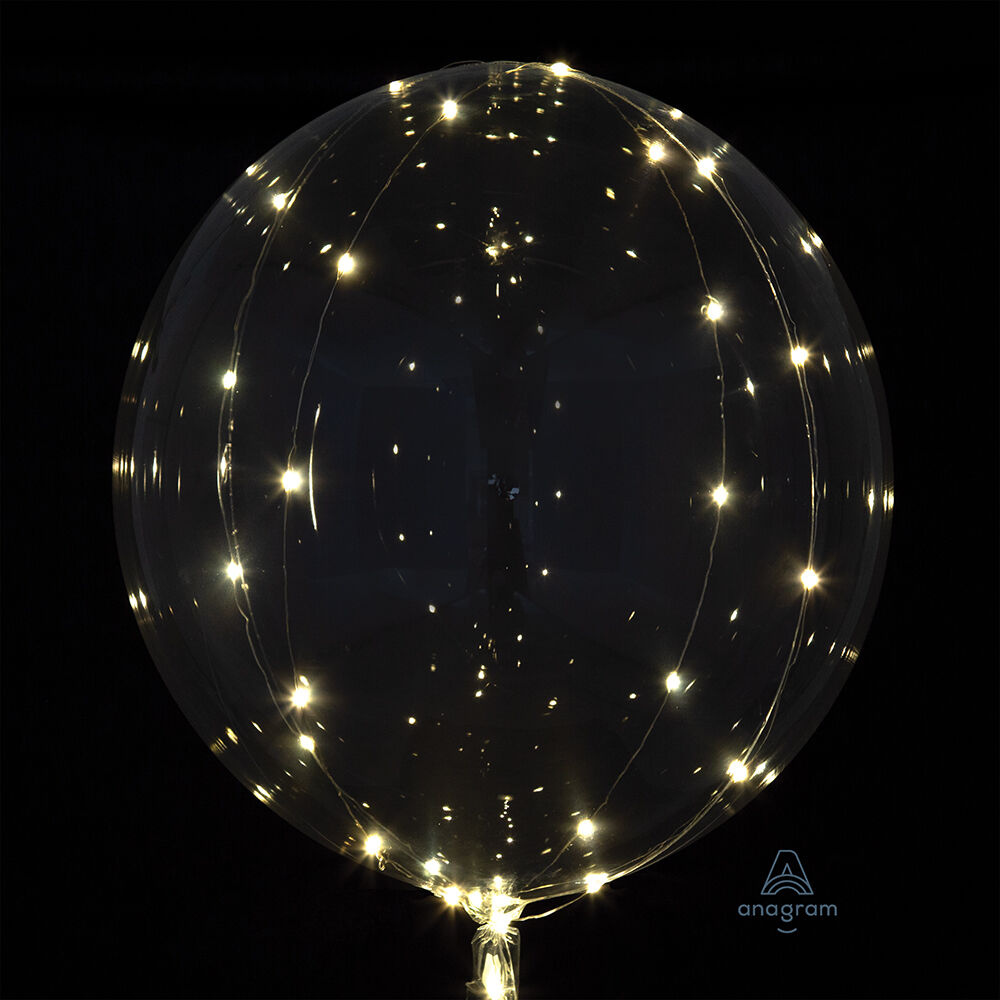 Mylar-Ba-1-2025-12-30T172638-831.png 18" Crystal Clearz with White Lights Balloon - Image 1