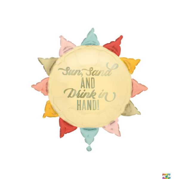 30'' Summer Sun Shaped Balloon