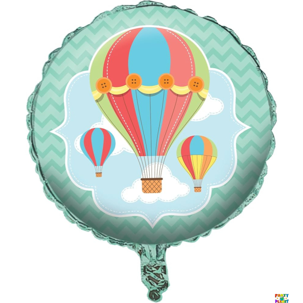 18" Up, Up and Away Metallic Balloon