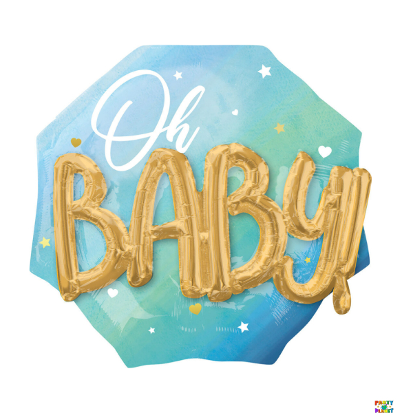 30" Baby Boy Balloon Shape Package