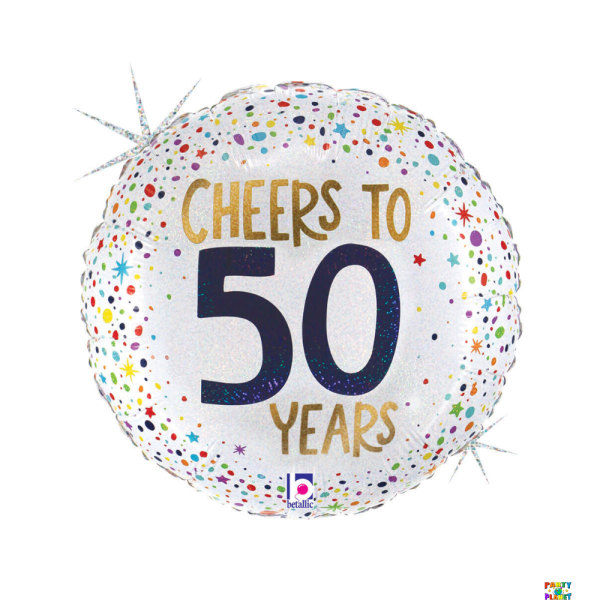 18" Cheers to 50 years balloon