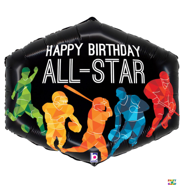30" ALL-STAR SPORTS BIRTHDAY BALLOON