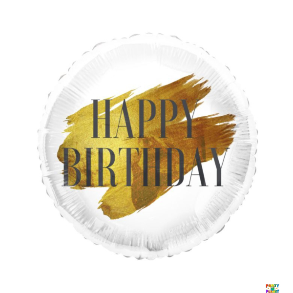 18'' 24k Happy Birthday Balloon