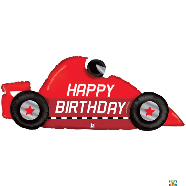 43" Race Car Birthday Balloon PKG