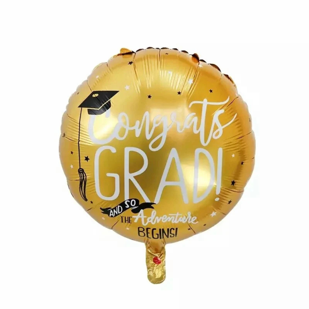 Mylar-round-1-48-.png 18" Graduation Adventure Balloon - Image 1