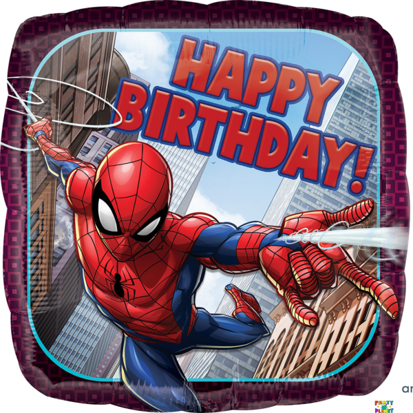 17" Spiderman Happy Birthday Balloon #16