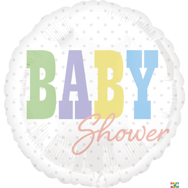 18" Baby Shower Pastel 2 Sided Balloon #232