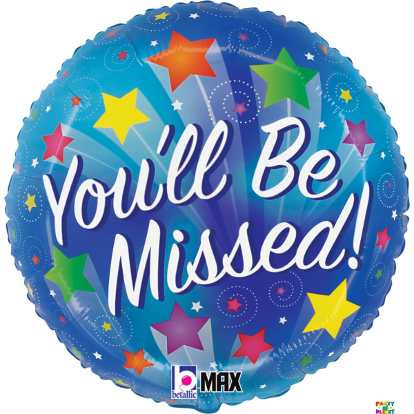 18" You'll be Missed Stars Balloon #323