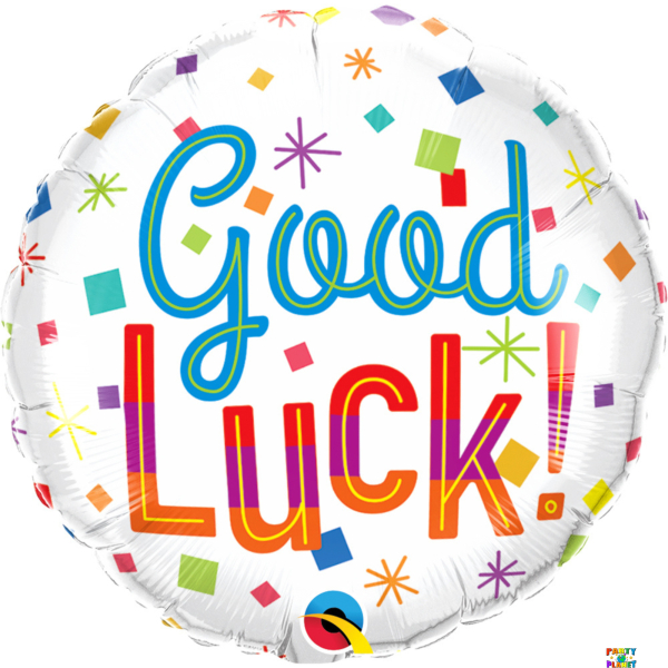 18" Good Luck Colorful Confetti #190