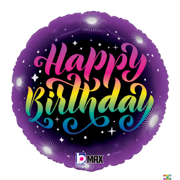 18" Neon Birthday Balloon #113