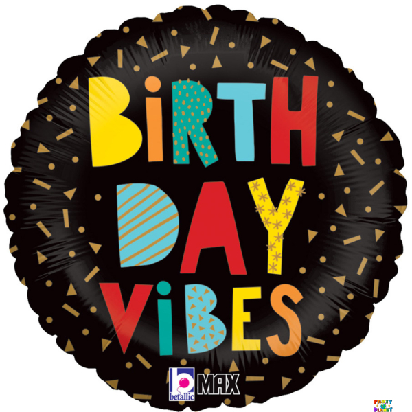 18" Birthday Vibes Balloon #233