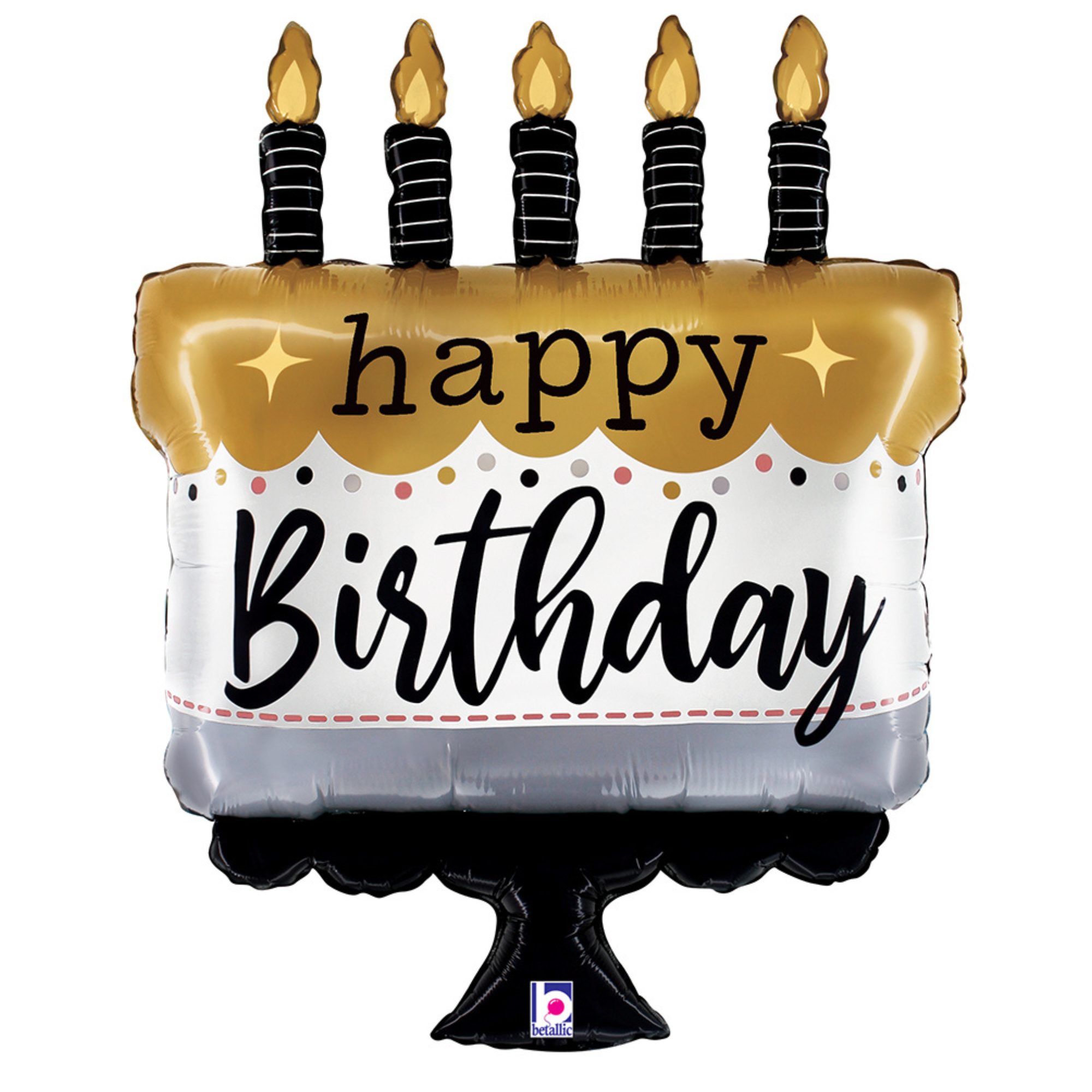 Untitled-Design-1-29-.png 28" Satin Metallic Birthday Cake Balloon #421 - Image 1
