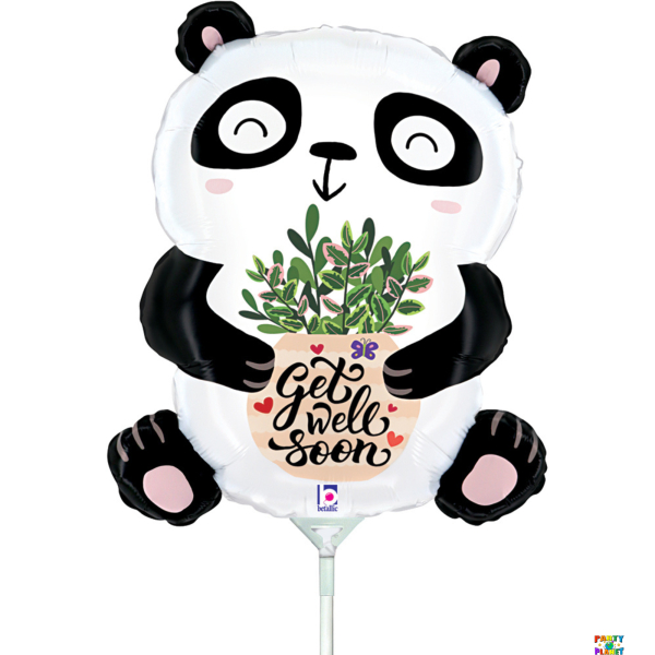 30" Get Well Soon Panda Balloon