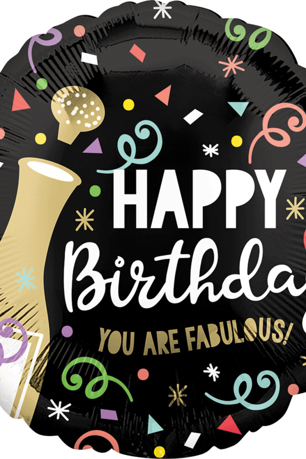 17" Happy Birthday Bubbly Balloon #372