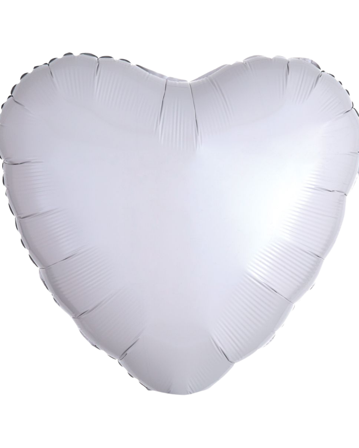 18" White Heart Balloon #749