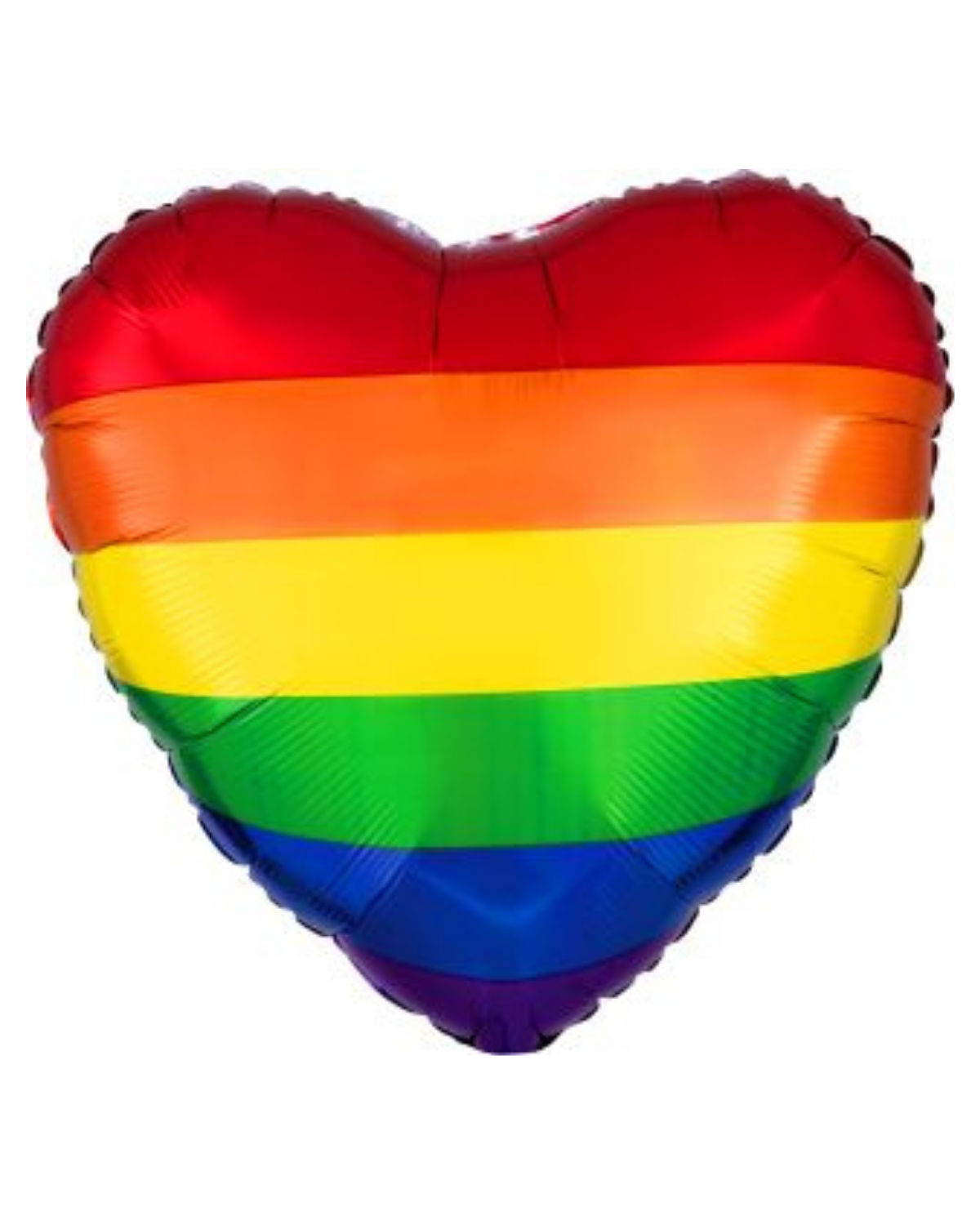18" Rainbow Heart Balloon #104