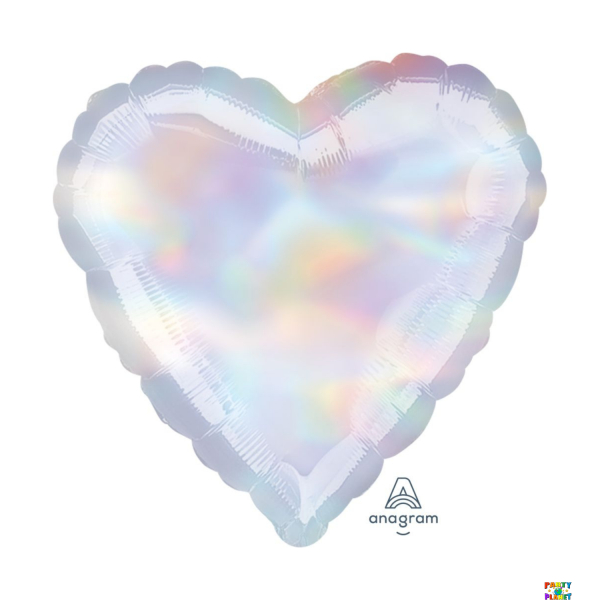 18" Iridescent Heart Balloon