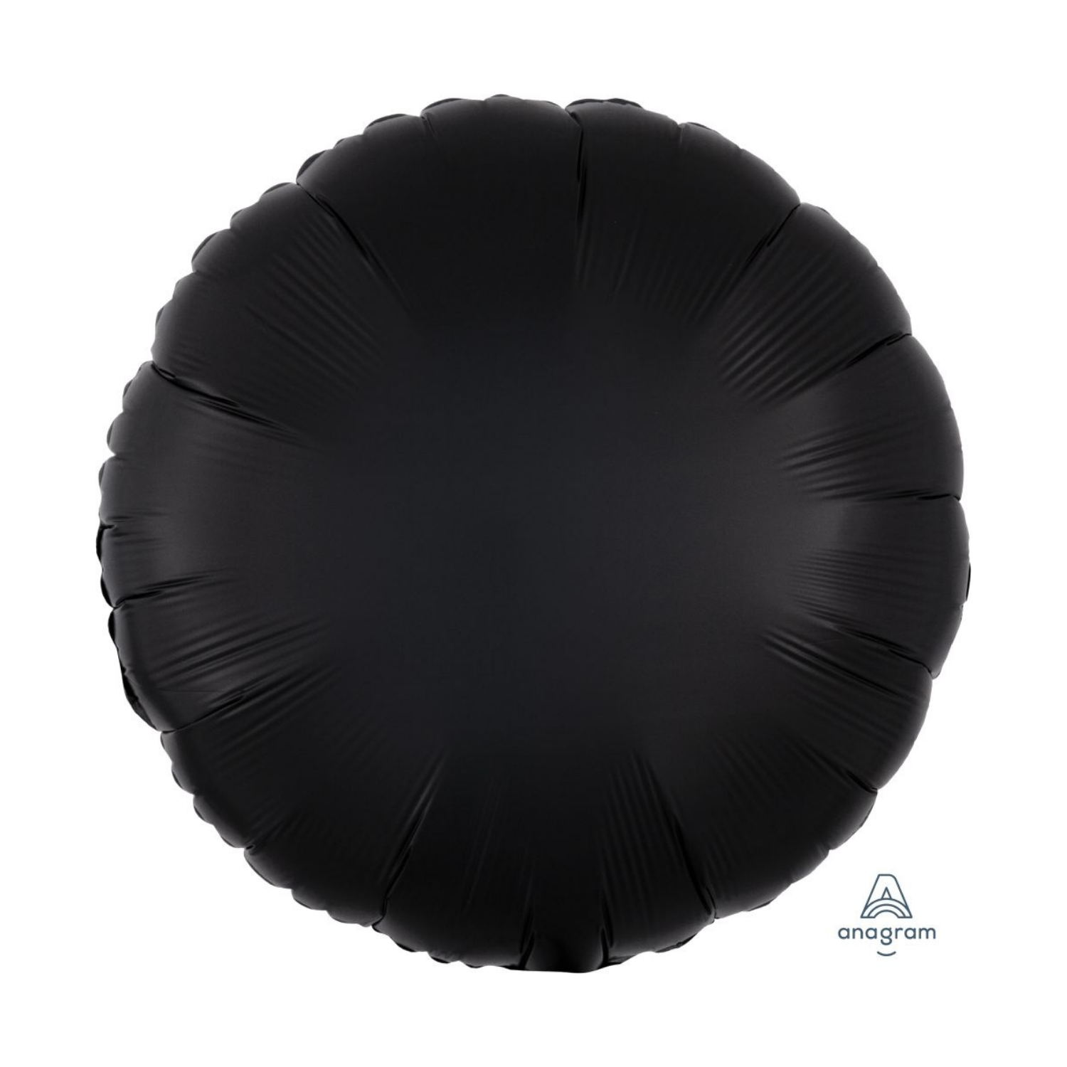 Untitled design - 2026-02-25T152115.502 18" Luxe Satin Black Round Balloon - PKG - Image 1