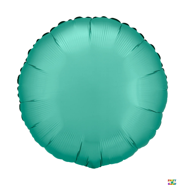 18" Luxe Satin Jade Round Balloon