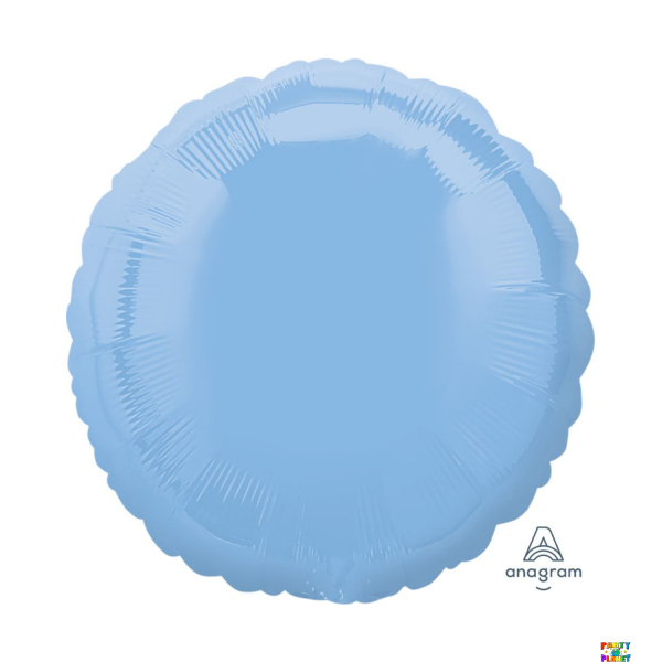 18" Light Blue Round Balloon #723