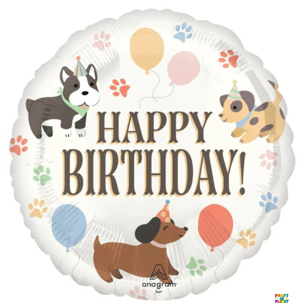17" Pawsome Happy Birthday Balloon #57