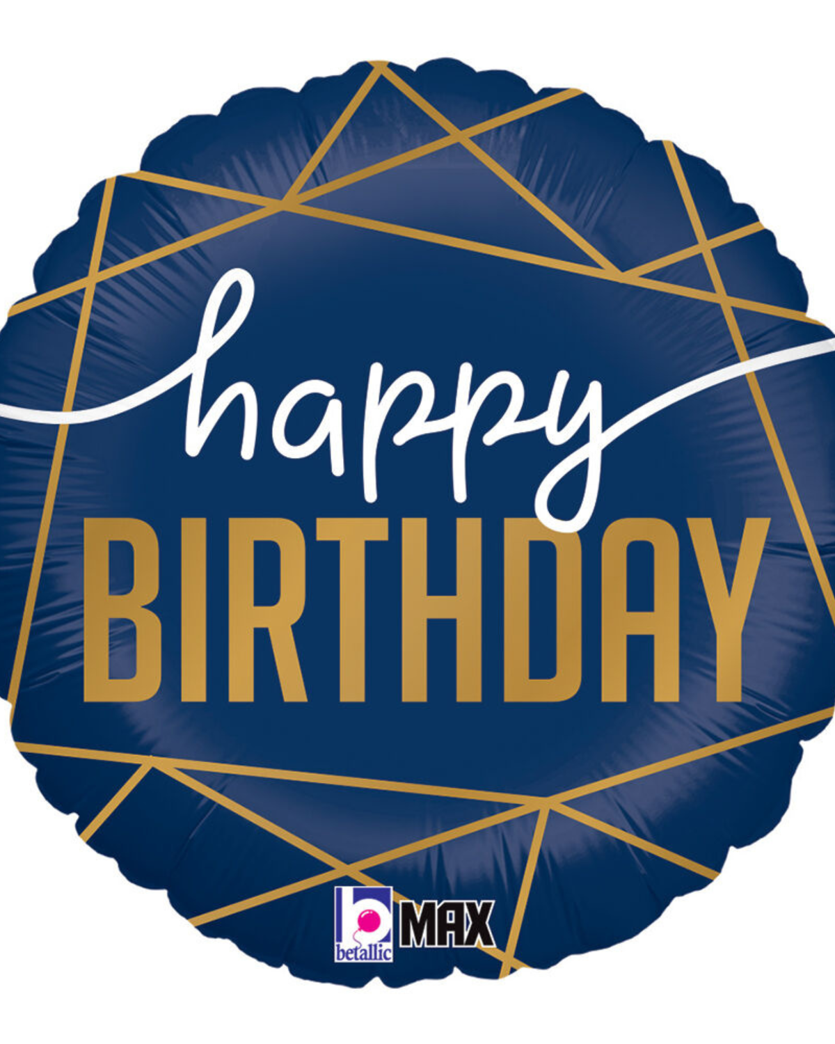 18" Navy Birthday Balloon #211