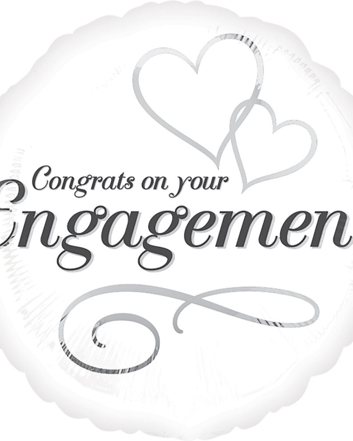 18" Two Hearts Engagement Balloon #317