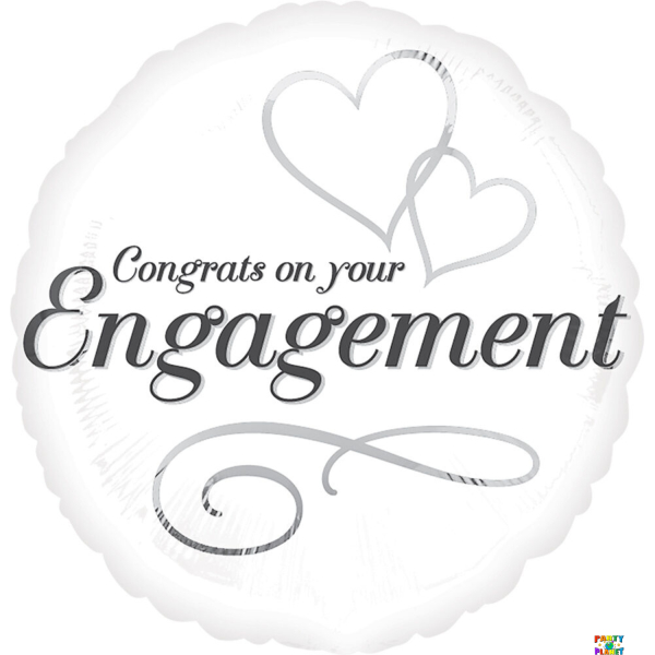 18" Two Hearts Engagement Balloon #317