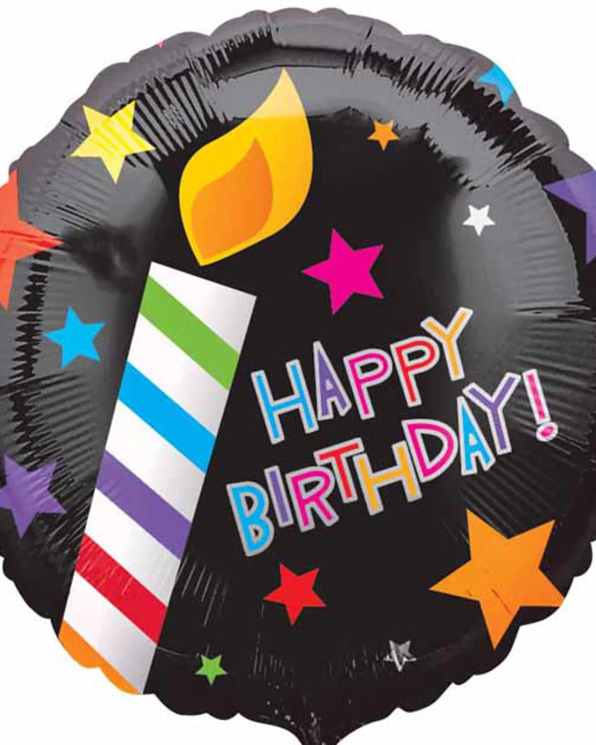 18" Happy Bday Candles Balloon #58