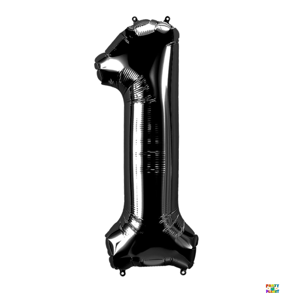 34'' Black Number Foil Balloons