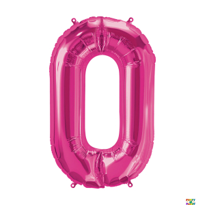 34'' Hot Pink Number Foil Balloons - Image 10