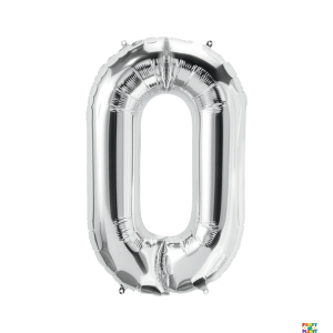 16'' Silver Number Foil Balloons