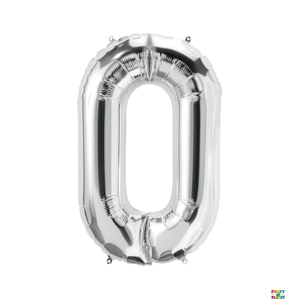 16'' Silver Number Foil Balloons
