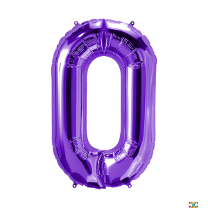 34'' Purple Number Foil Balloons - Image 10