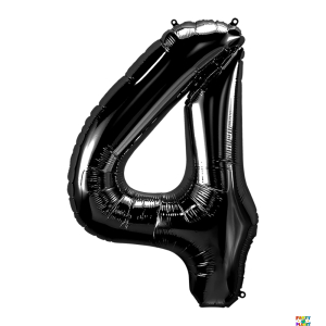 34'' Black Number Foil Balloons - Image 4