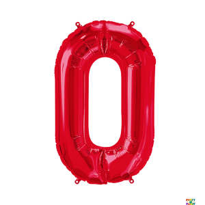 34'' Red Number Foil Balloons - Image 10