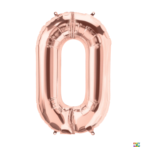34'' Rose Gold Number Foil Balloons - Image 2