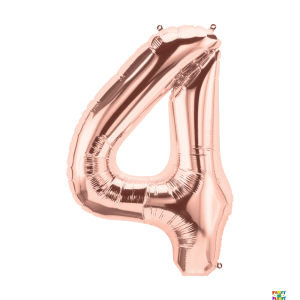 34'' Rose Gold Number Foil Balloons - Image 9
