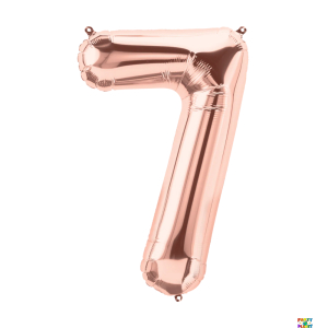34'' Rose Gold Number Foil Balloons - Image 6